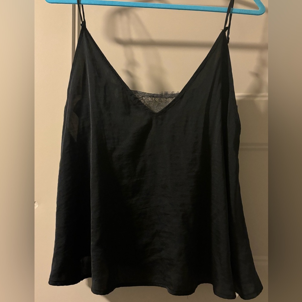 Intimately by Free People Camisole w/ built-in sheer lace bralette